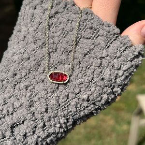 Elsia berry and gold necklace